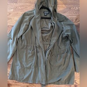 Live a Little suede green jacket